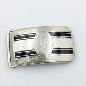 Antique 14K gold filled Wadsworth Art Deco belt buckle